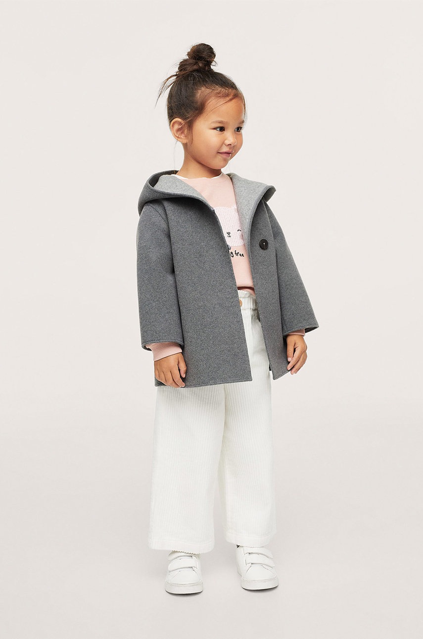 

Детский плащ Mango Kids Sandra цвет серый