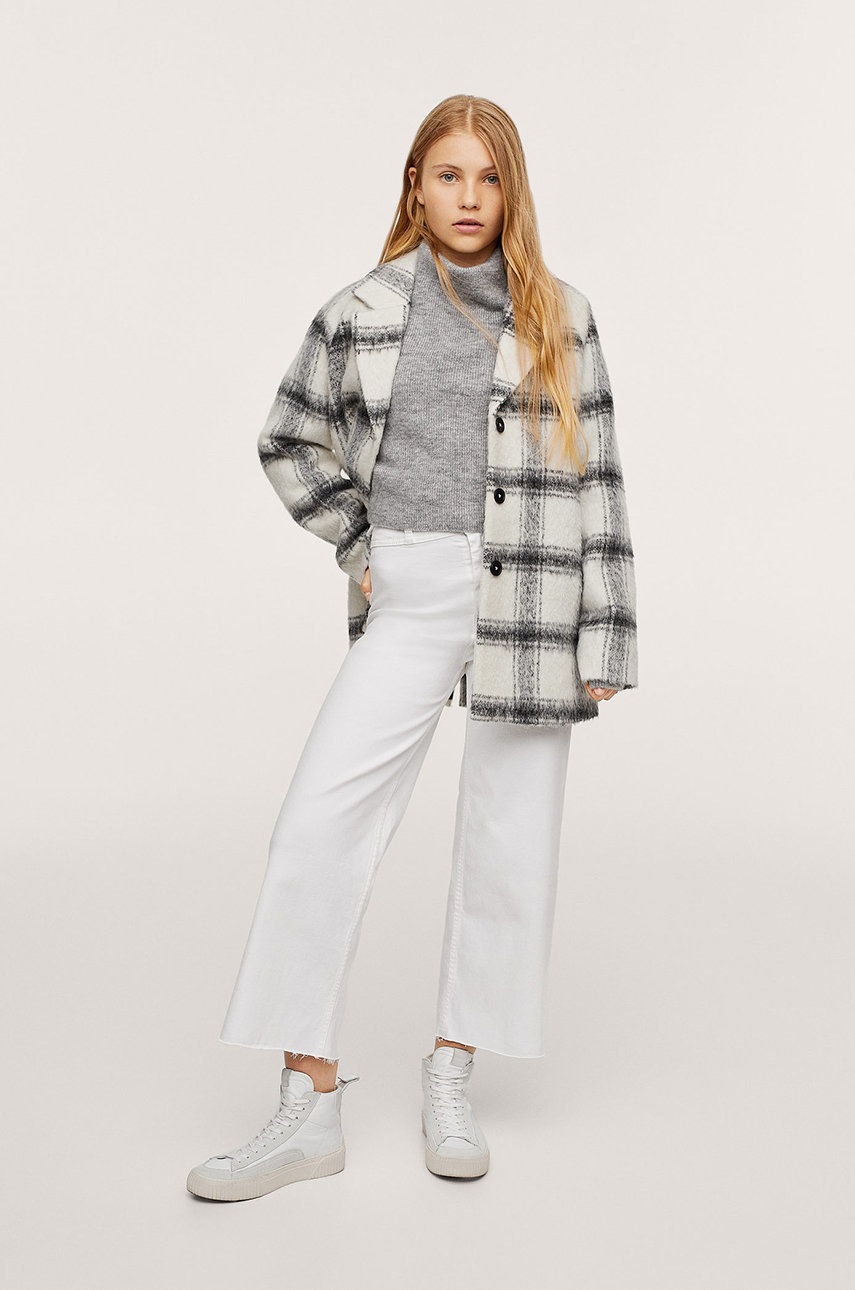 

Дитячий плащ Mango Kids Chesy колір білий