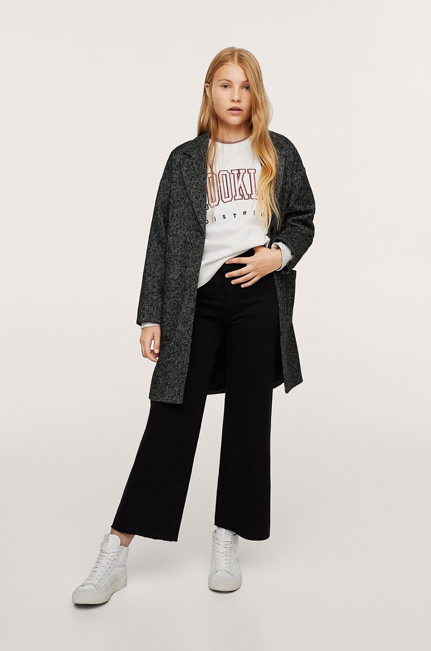 

Детский плащ Mango Kids Espy цвет серый