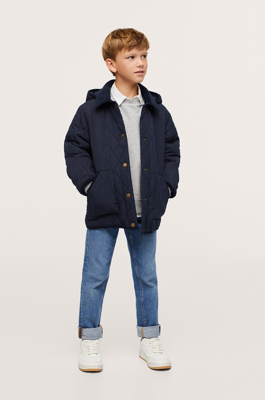 

Детская куртка Mango Kids HUSKY цвет синий