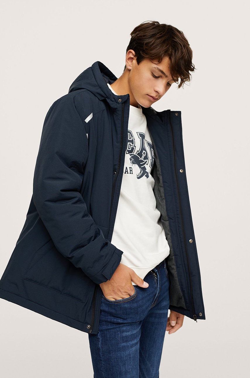 

Детско яке Mango Kids Tom в тъмносиньо, Тъмносин