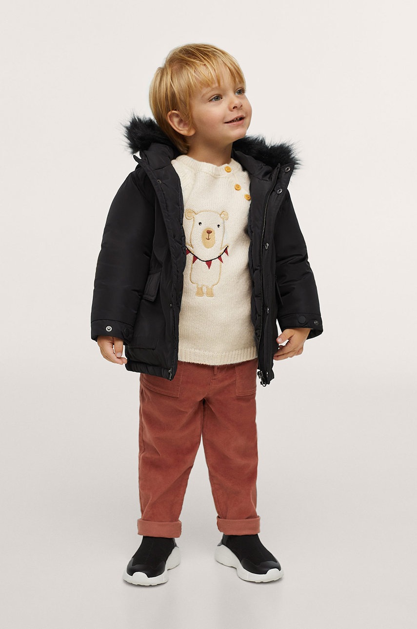 

Детская парка Mango Kids цвет чёрный