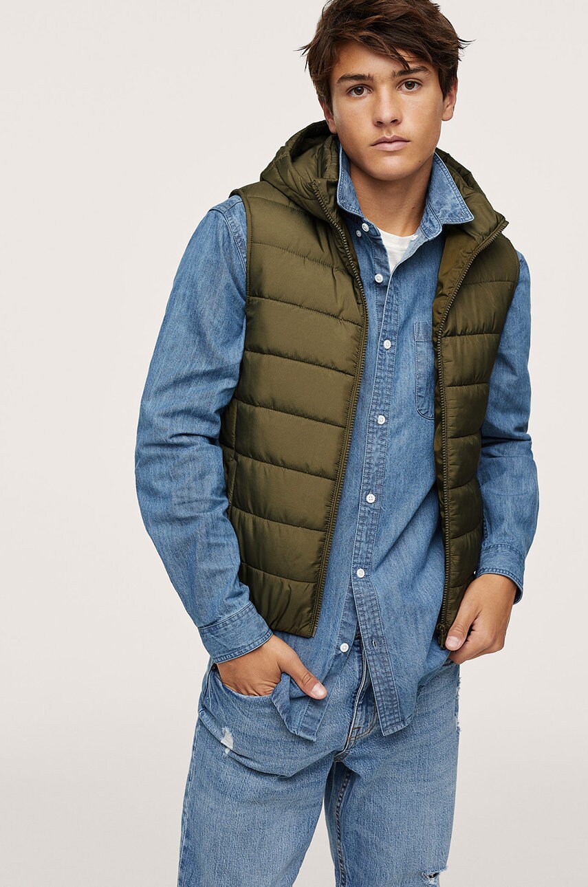 Mango kids vestă copii unite culoarea maro