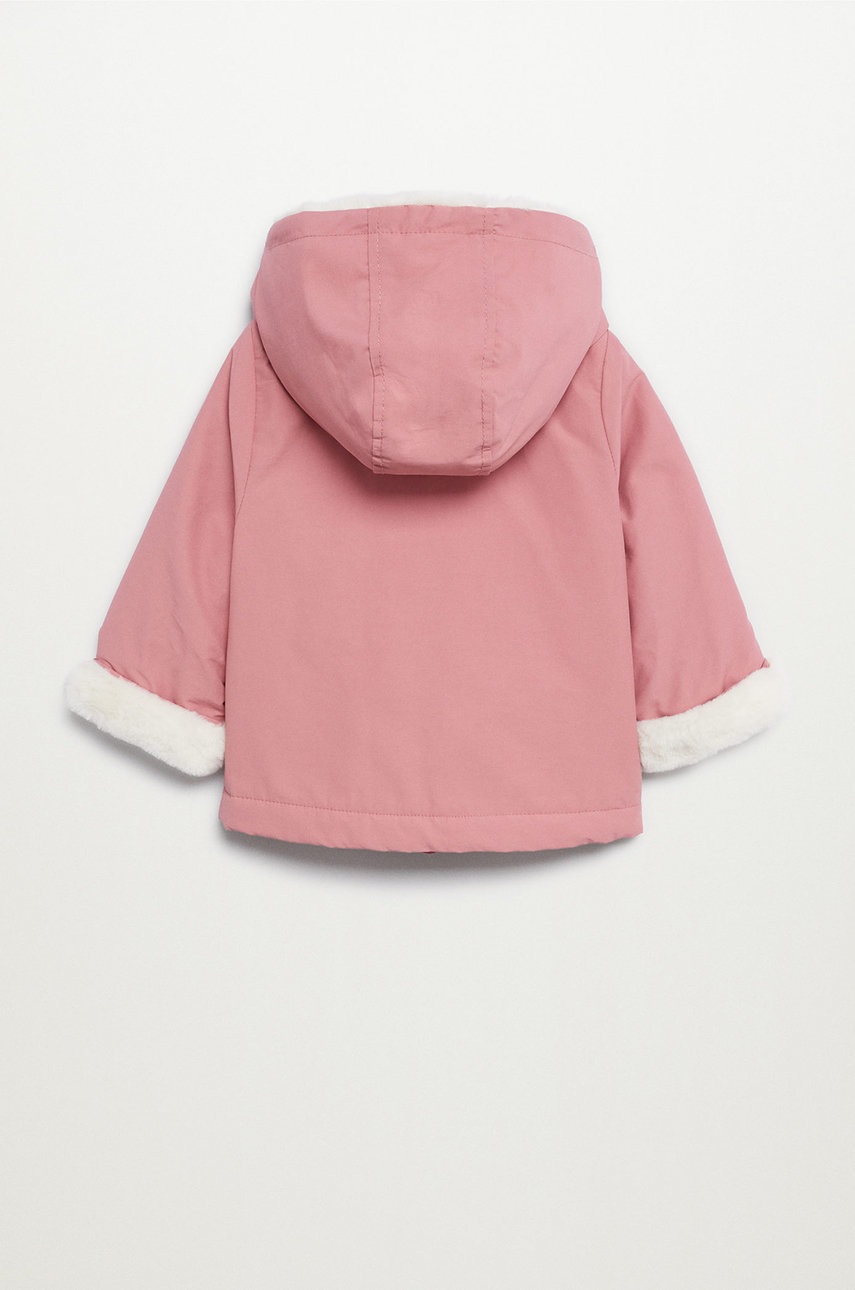 

Дитяча куртка Mango Kids колір рожевий