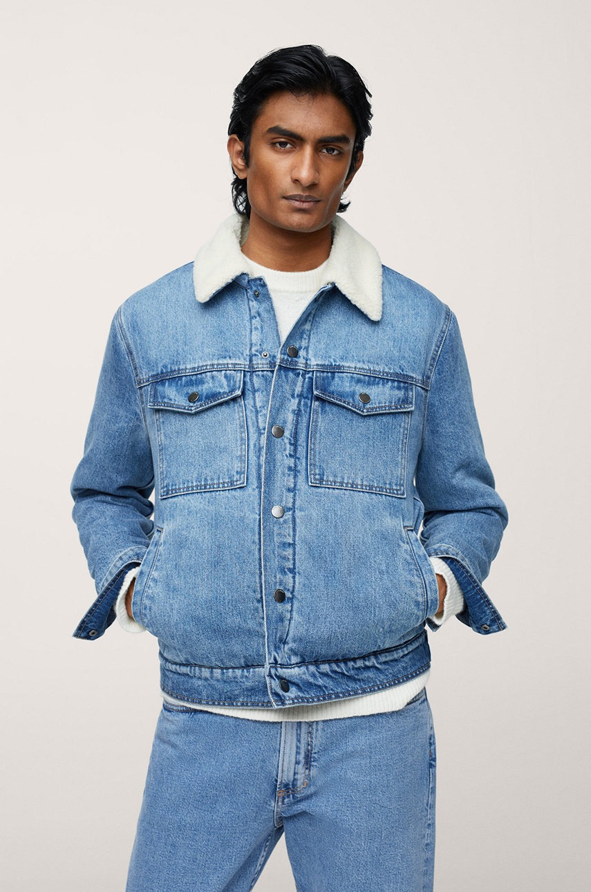 

Mango Man - Дънково яке Wasp, Син