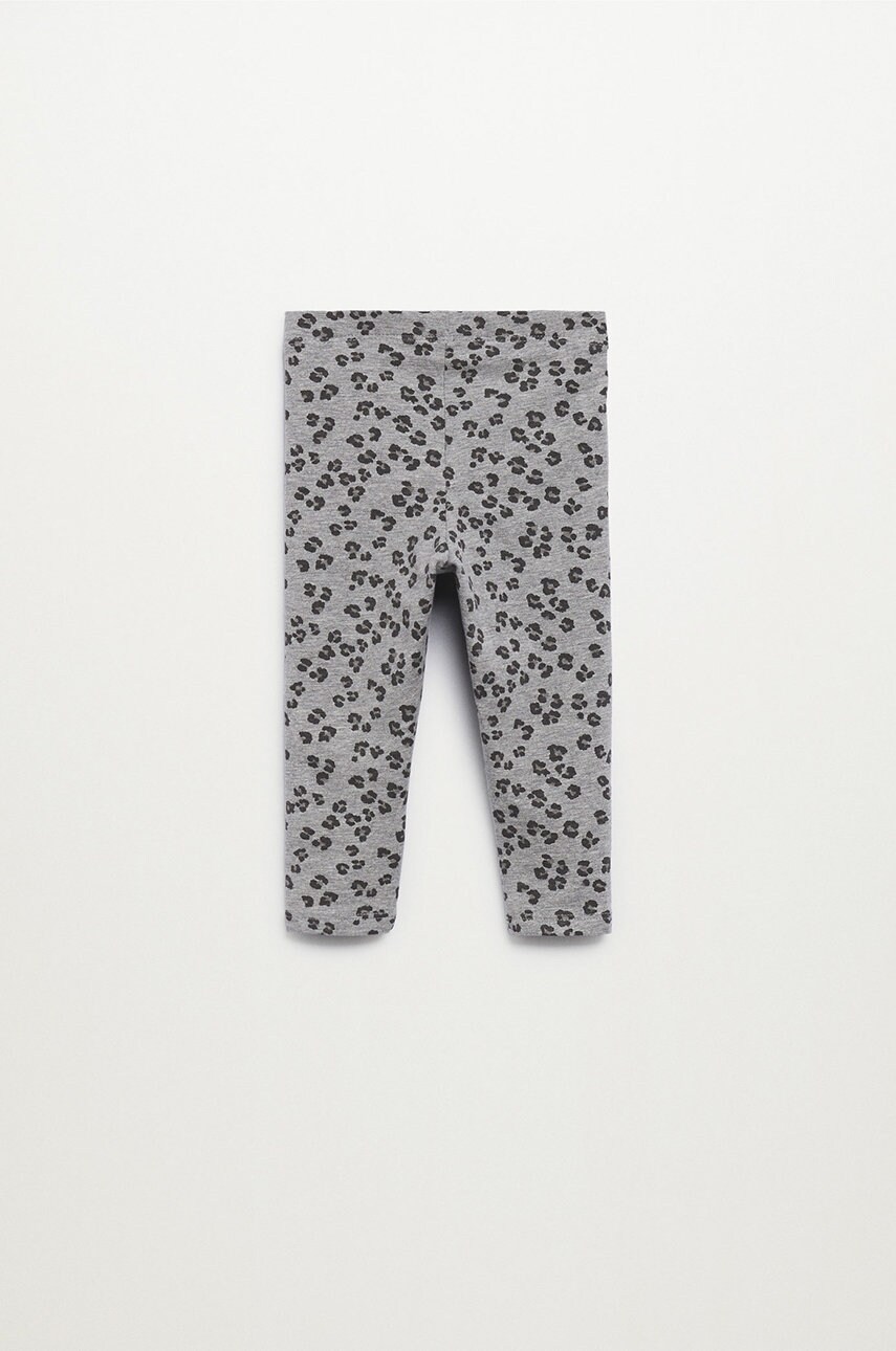 

Детские леггинсы Mango Kids Eliob цвет серый с узором