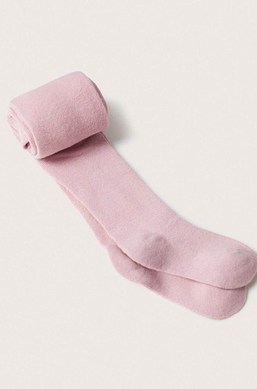 

Детские колготки Mango Kids Leoliso цвет розовый