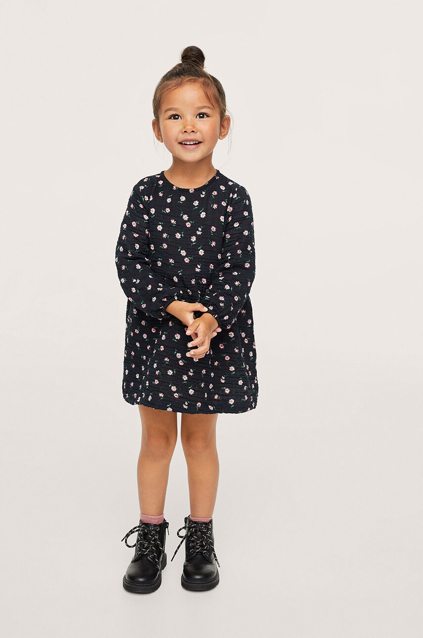 

Детские ботинки Mango Kids Laurel цвет чёрный