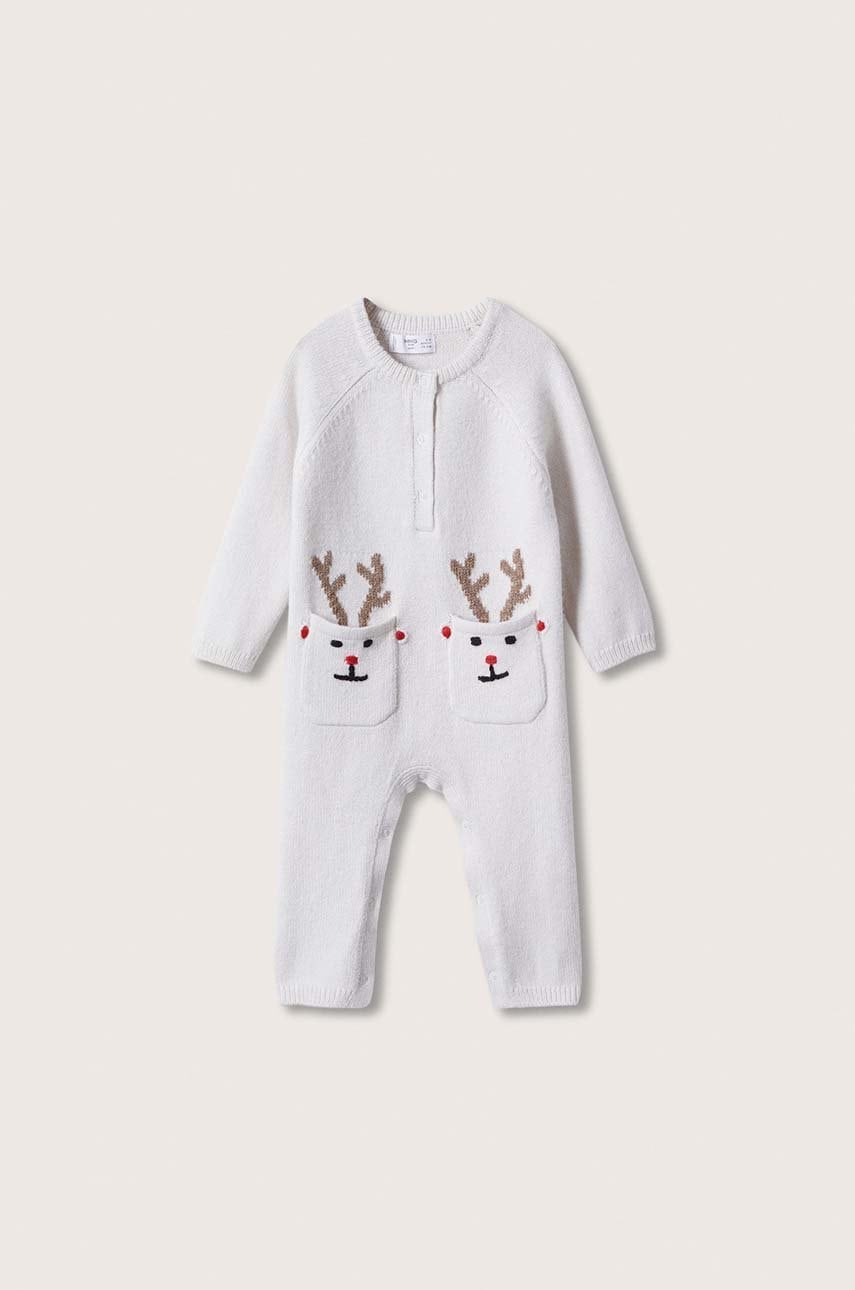 Mango kids pantaloni bebe alce transparent
