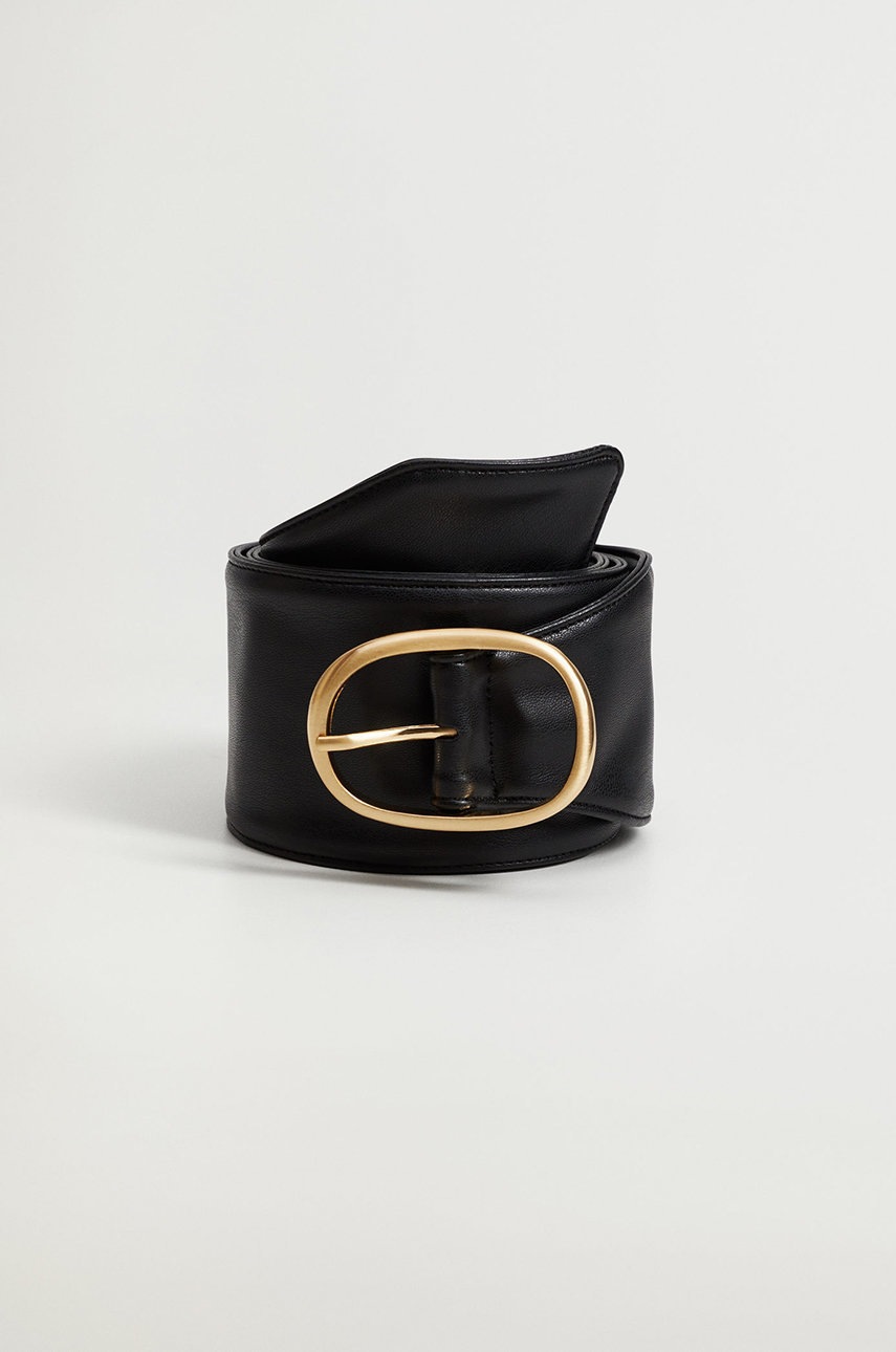 

Колан Mango Softy дамски в черно, Черен