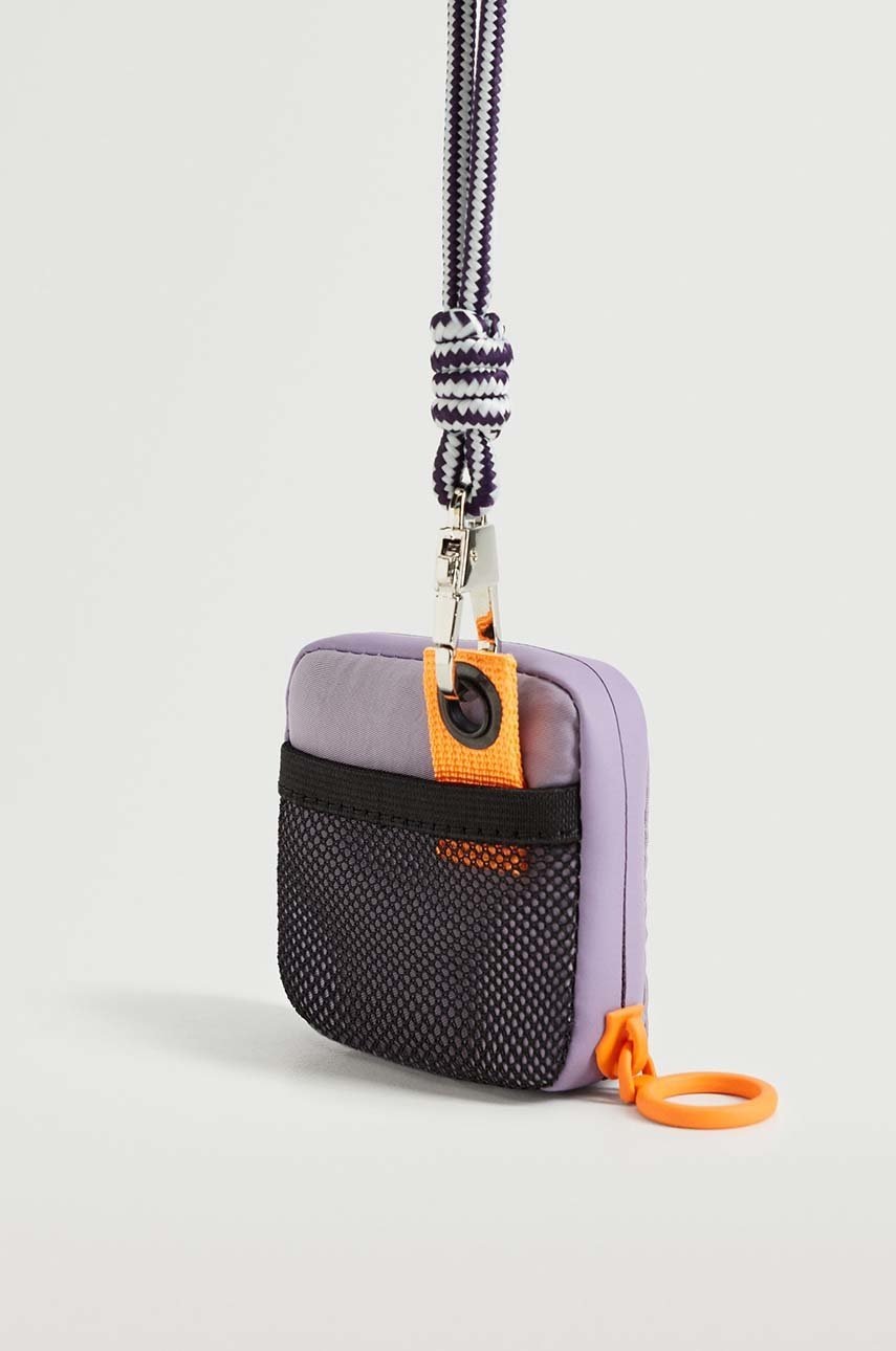 

Кошелек Mango London женский цвет фиолетовый