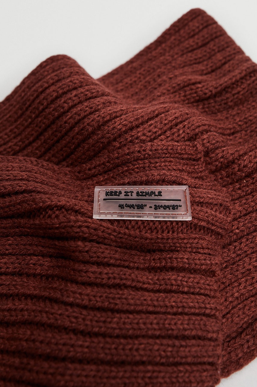 

Дитячий шарф Mango Kids Knitc колір помаранчевий гладкий