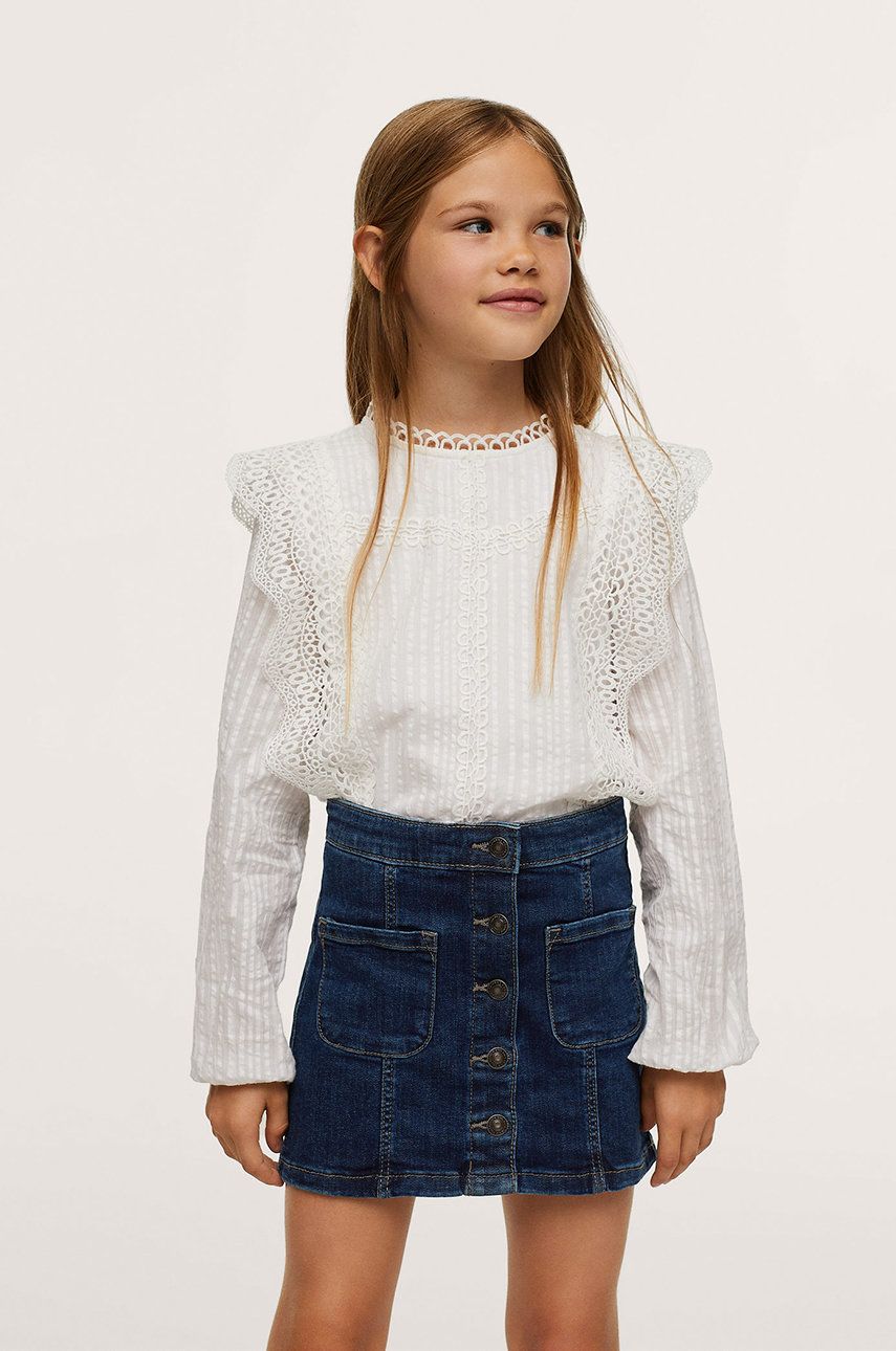 Mango Kids - Fusta denim pentru copii Maya