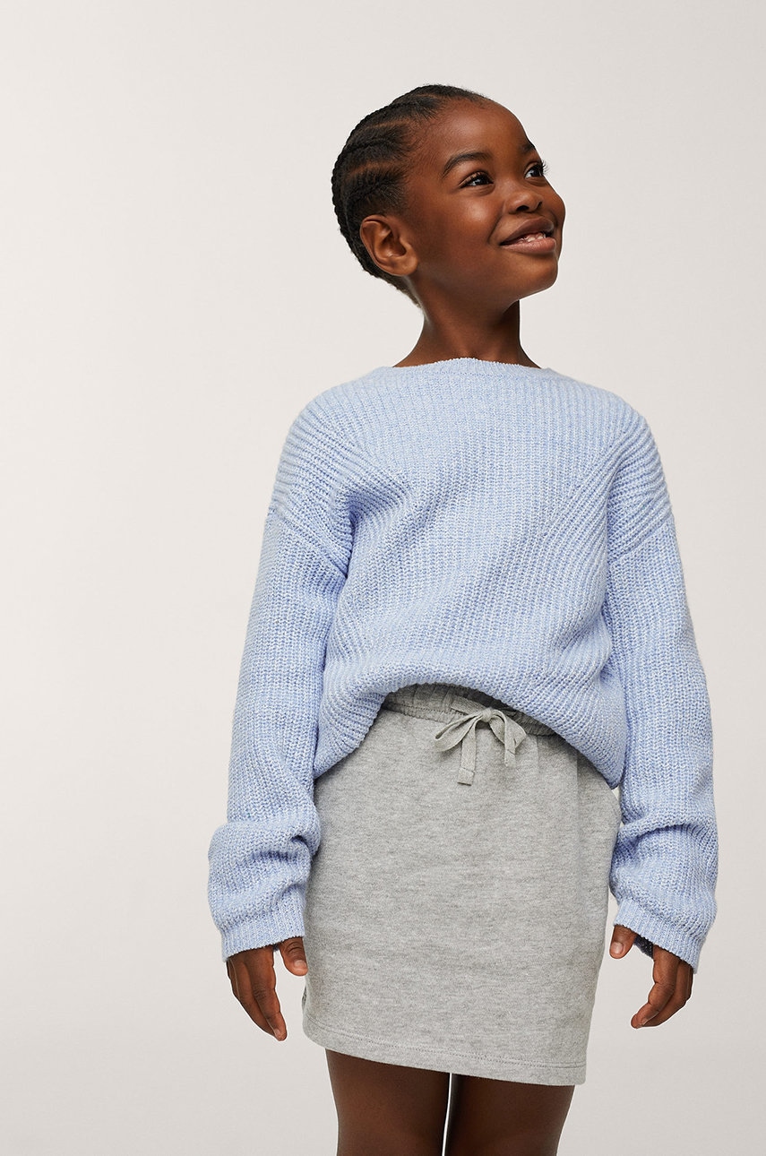 Mango Kids Spódnica dziecięca Celia kolor szary mini prosta