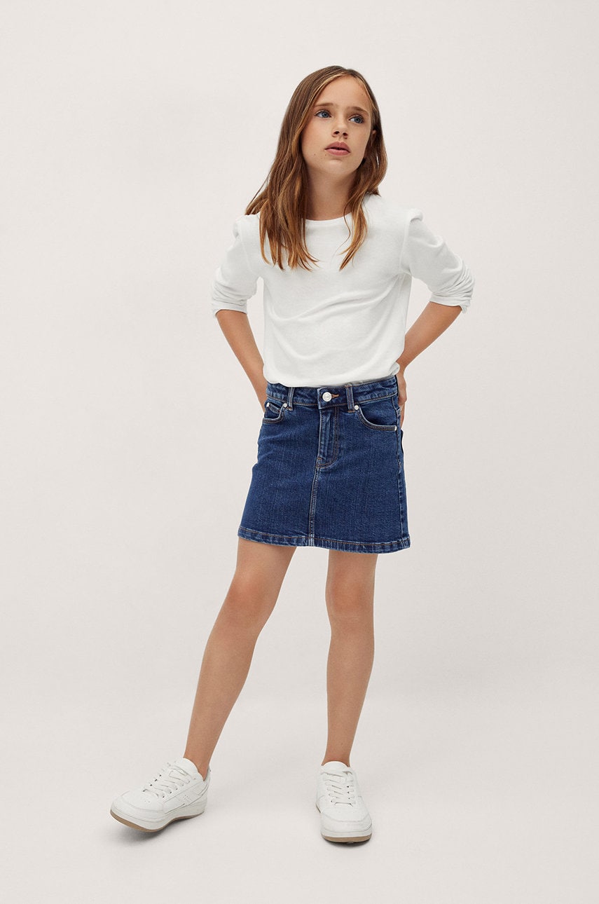 Mango Kids - fusta denim pentru copii sue