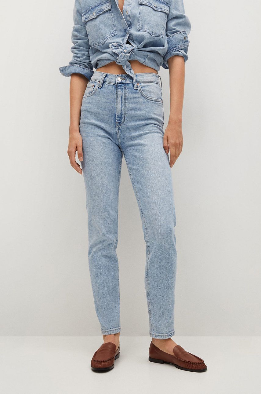 Mango Jeans NEWMOM femei, high waist answear.ro imagine megaplaza.ro