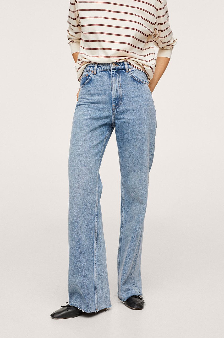 Mango Jeans femei, high waist ANSWEAR ANSWEAR