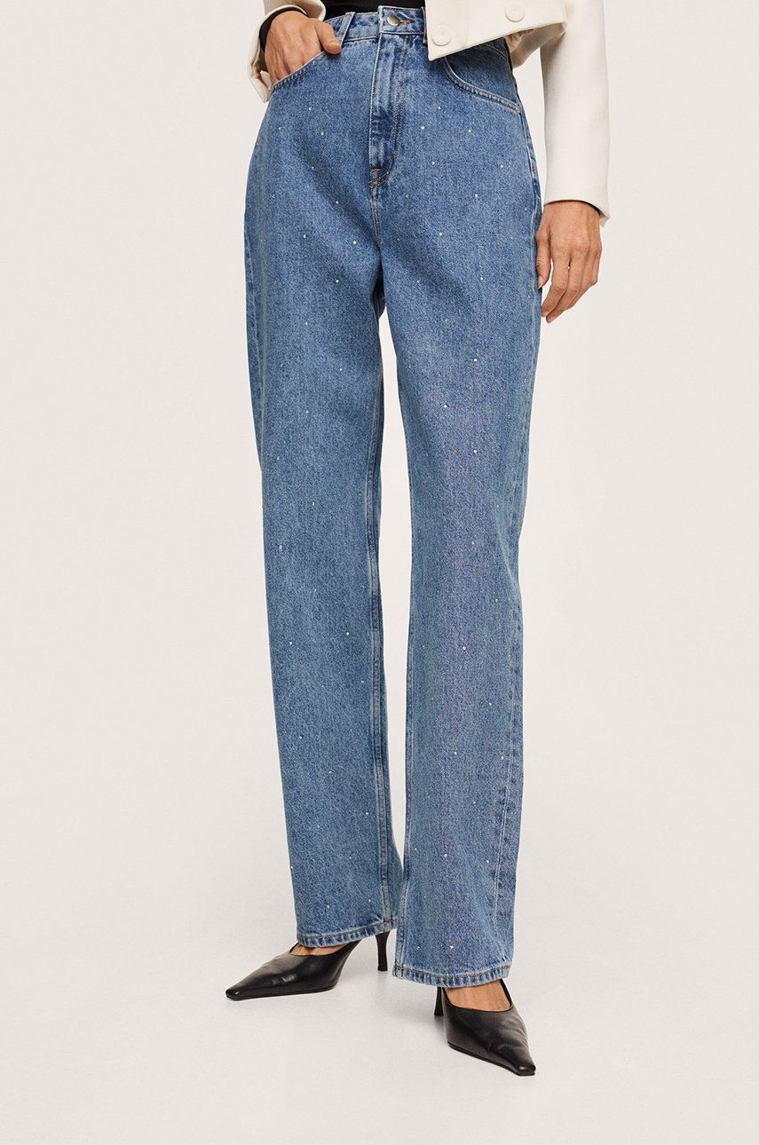 Mango Jeans Lucien femei, high waist answear.ro imagine megaplaza.ro
