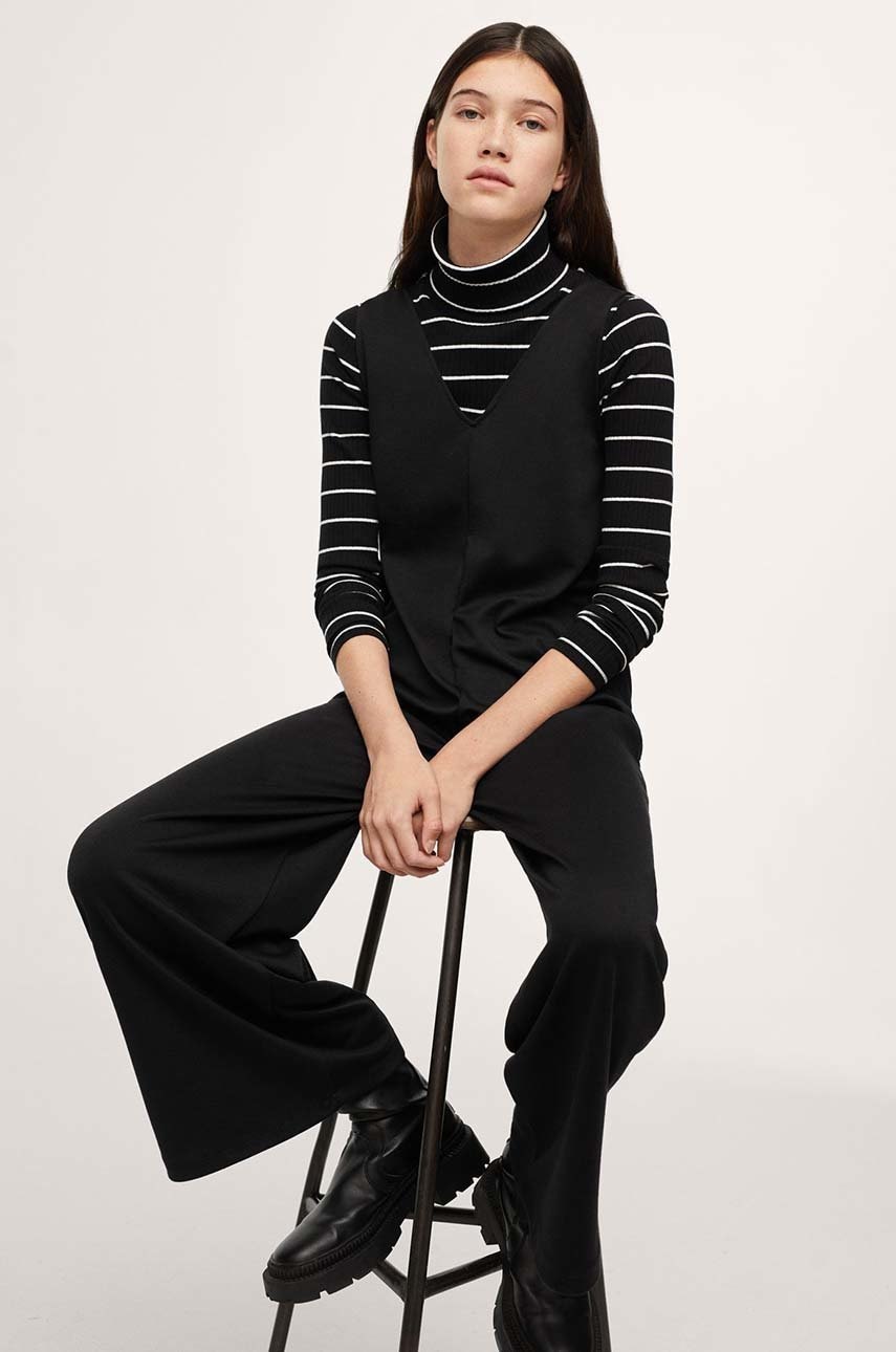 Mango Kids Salopetă copii Sabrina1 culoarea negru