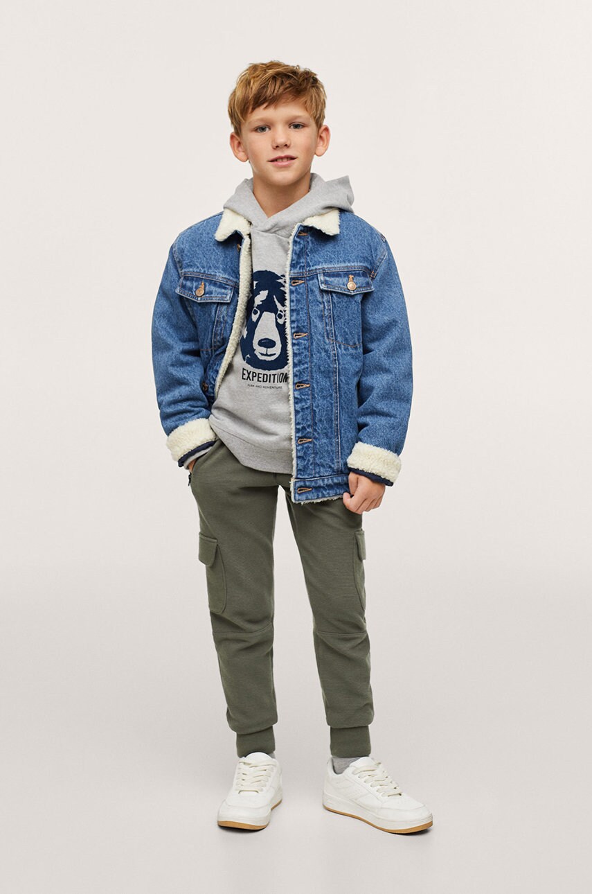 

Детские брюки Mango Kids Pete1 цвет коричневый гладкие
