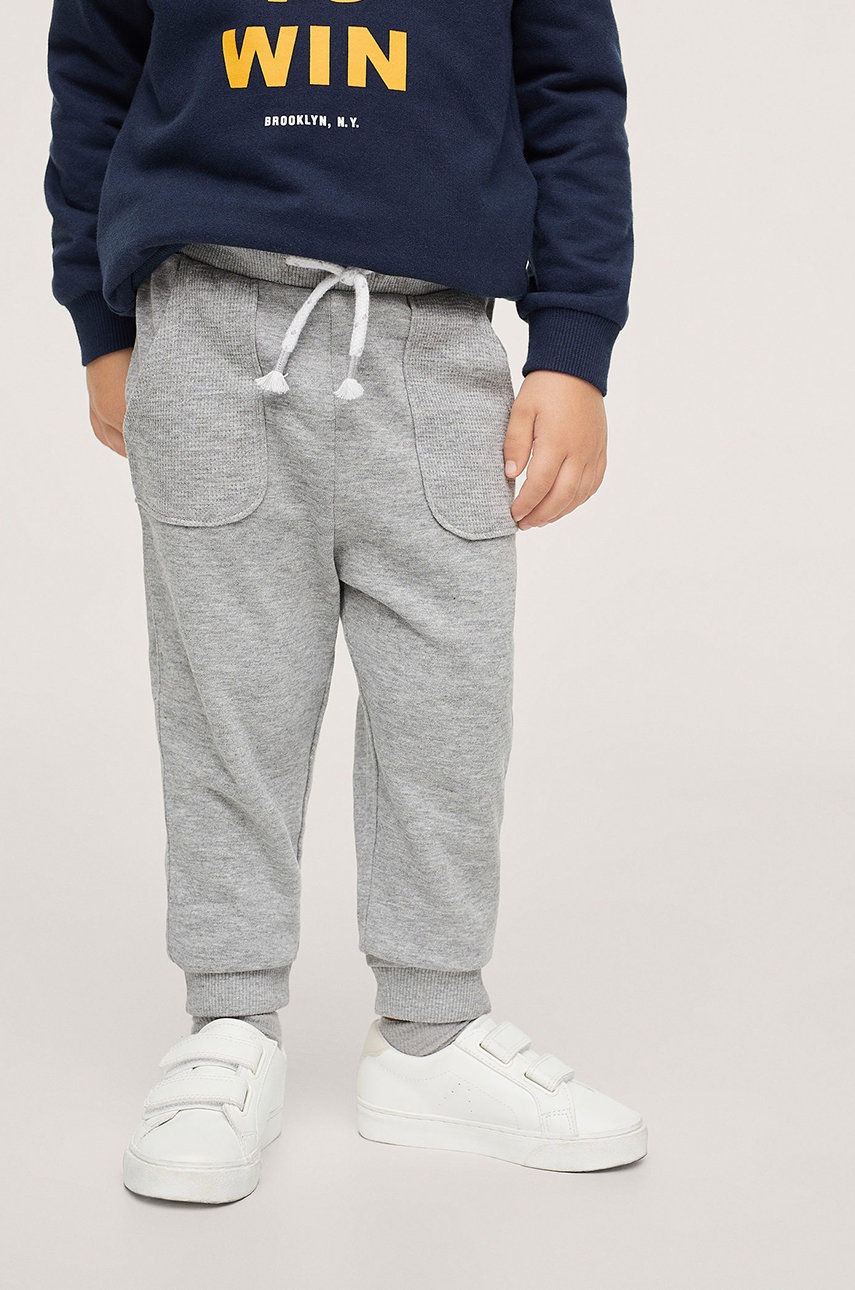 

Mango Kids - Детски панталони BARNA, Сив