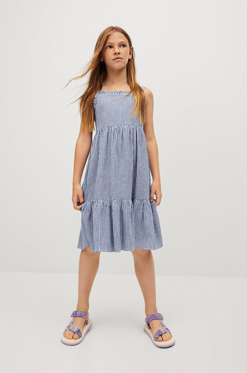 

Дитяча бавовняна сукня Mango Kids Finja 110-164 cm midi розкльошена