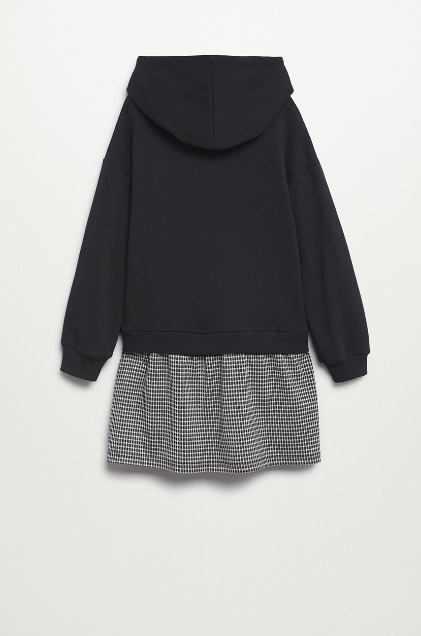 

Детское платье Mango Kids Estela цвет чёрный mini oversize