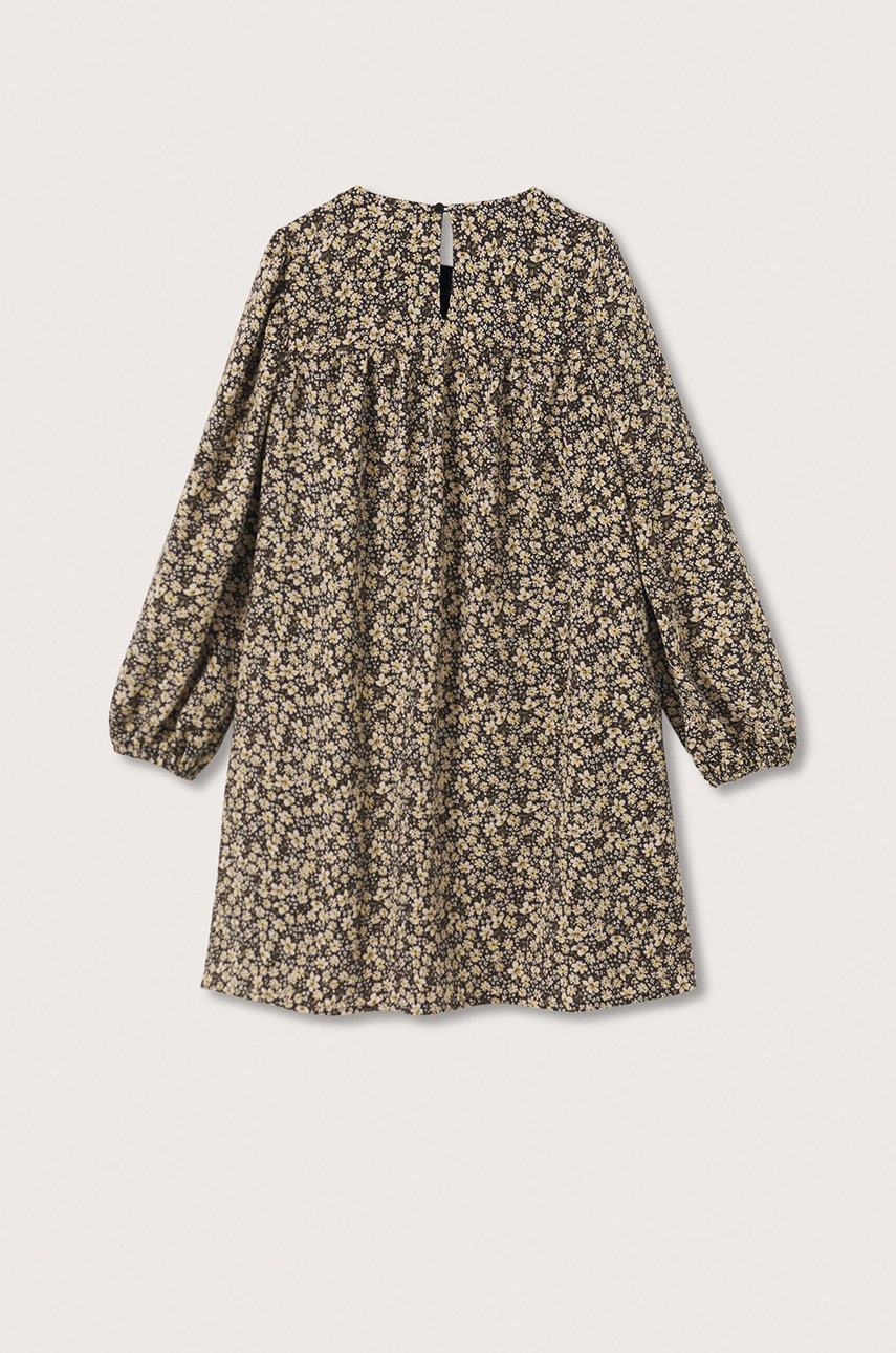 

Дитяча сукня Mango Kids колір зелений mini розкльошена