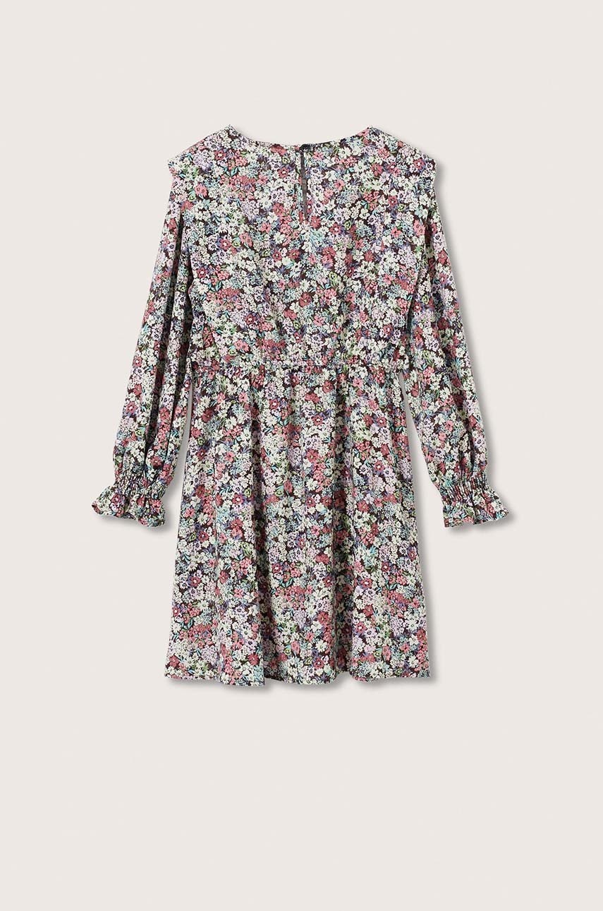 

Дитяча сукня Mango Kids Marcela колір бордовий mini розкльошена