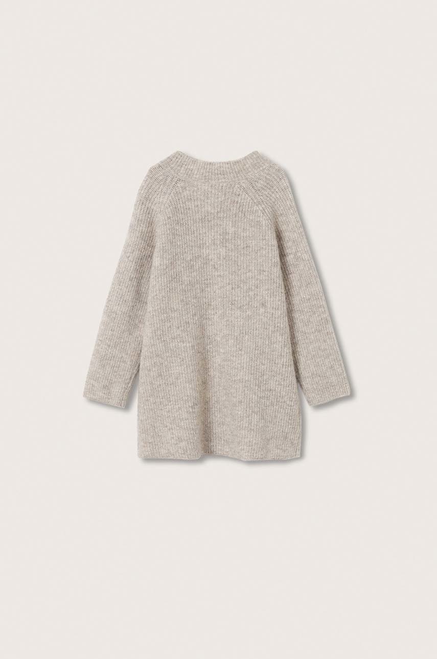 

Детское платье Mango Kids Camila цвет жёлтый mini прямое