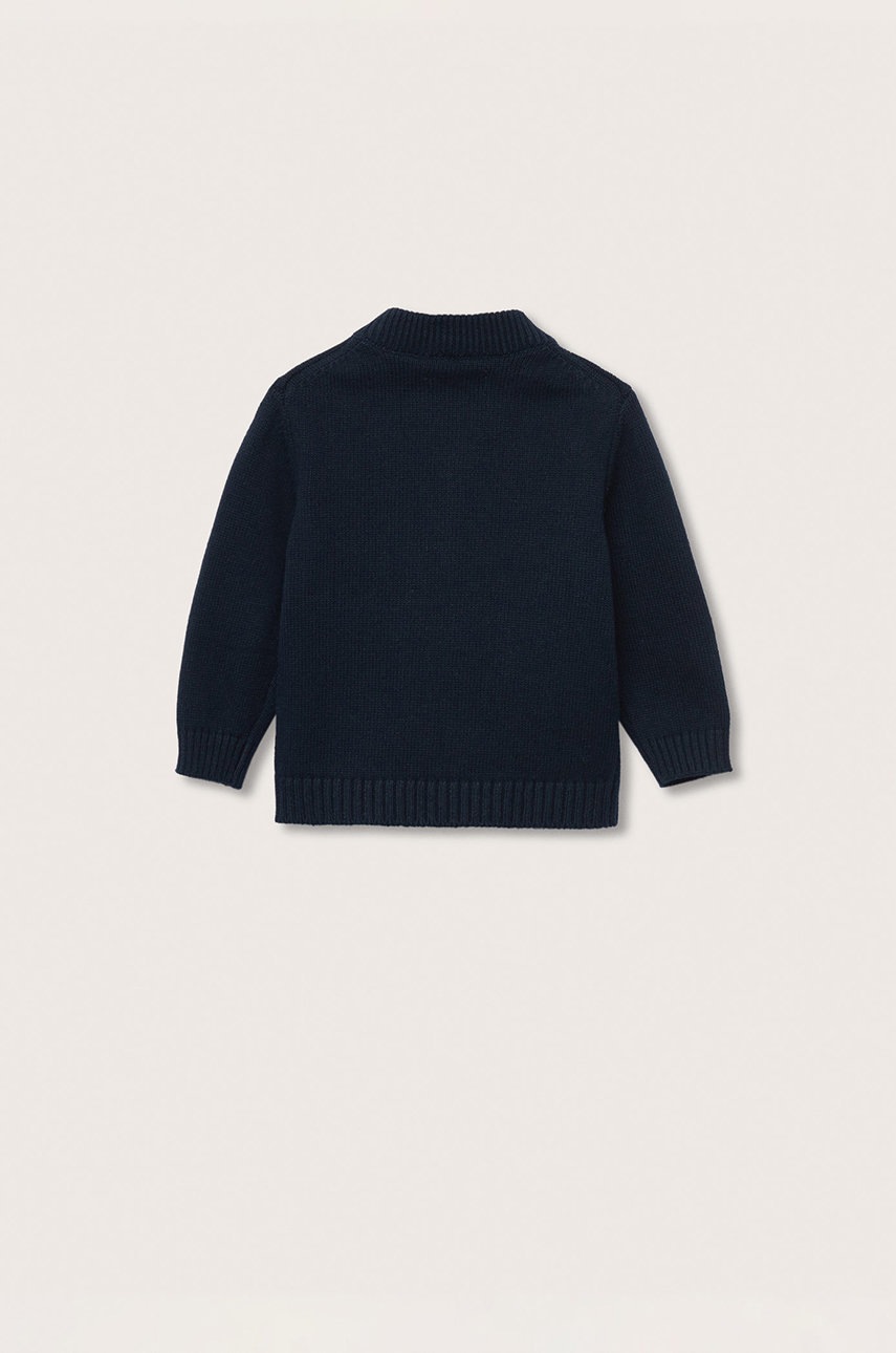

Детский кардиган Mango Kids цвет синий лёгкий
