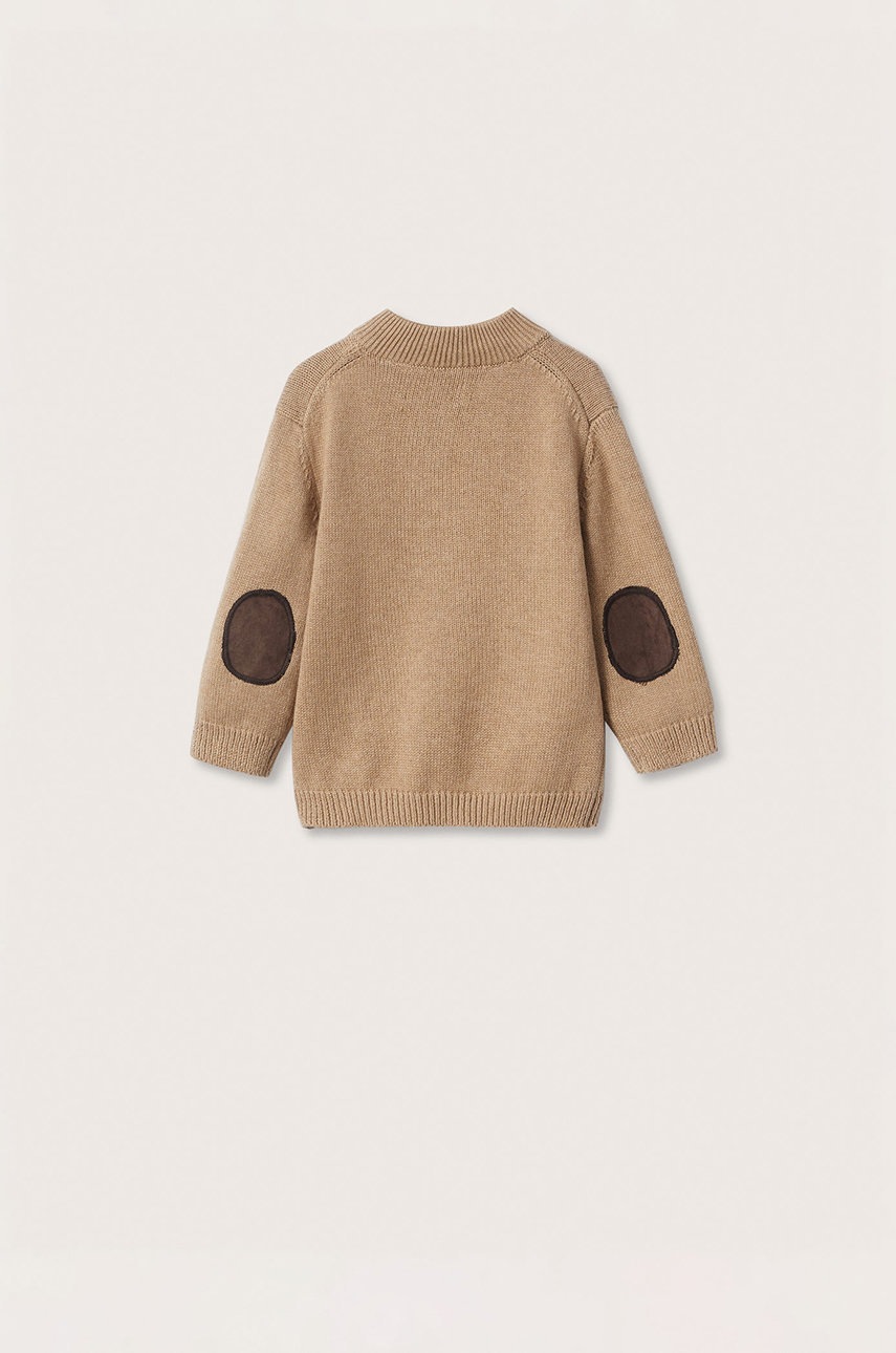 

Детский свитер Mango Kids цвет коричневый лёгкий