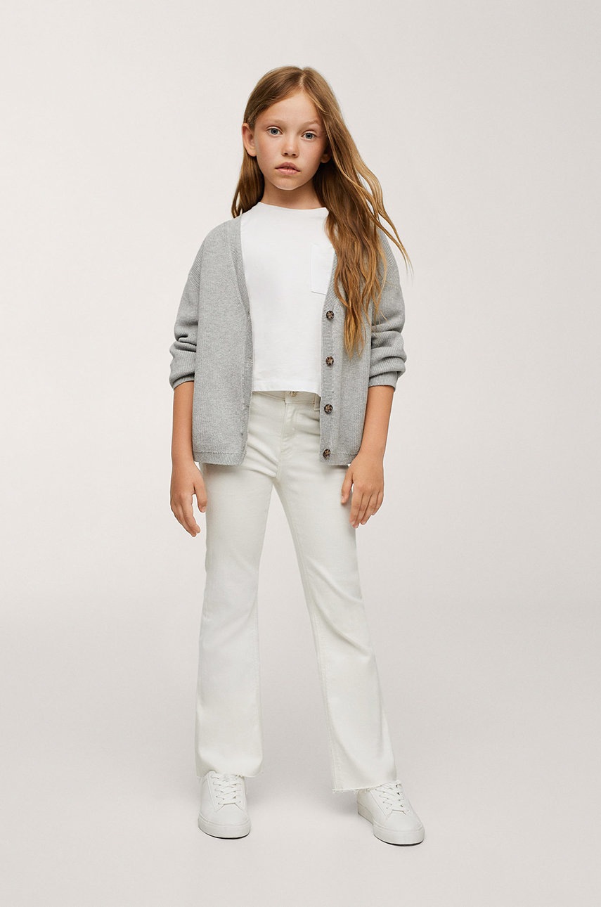 

Дитячий кардиган Mango Kids колір сірий легкий