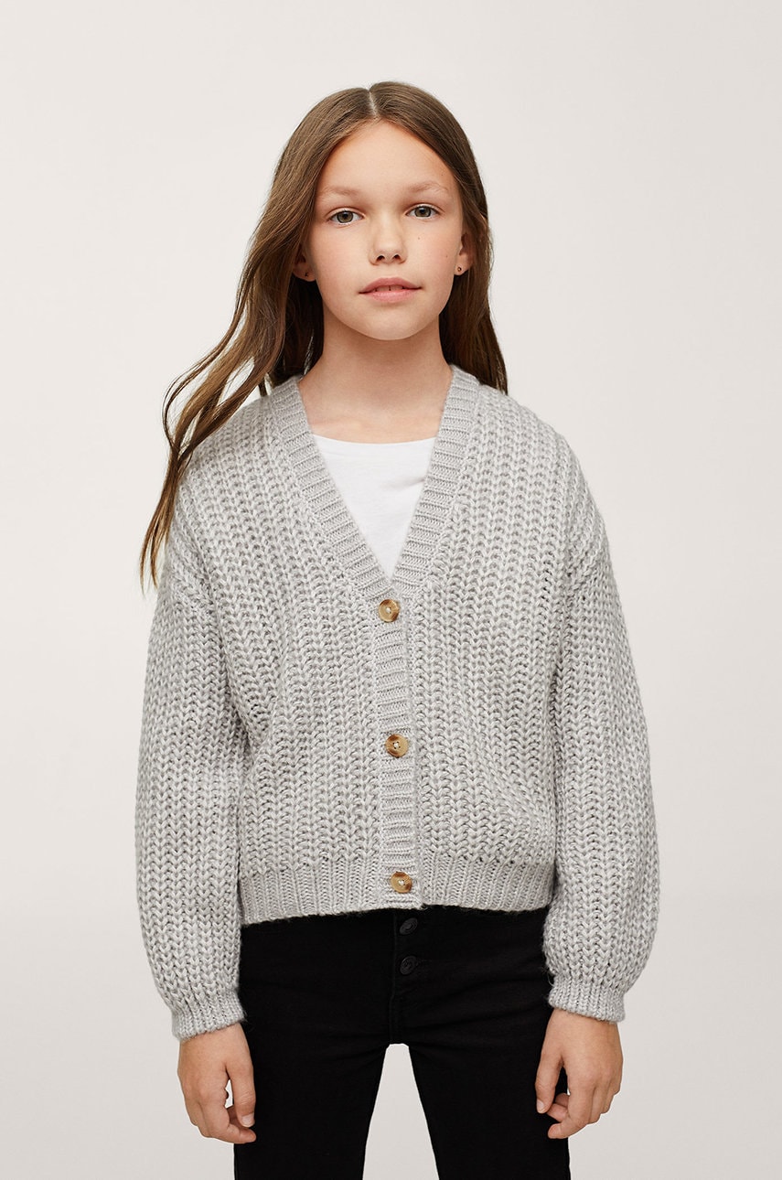 Mango Kids - cardigan copii choco