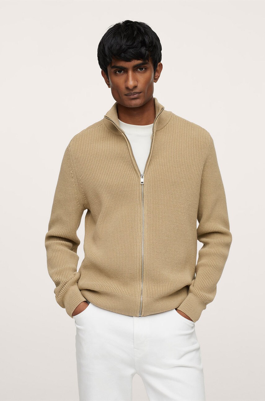 Mango man cardigan binger bărbați, transparent