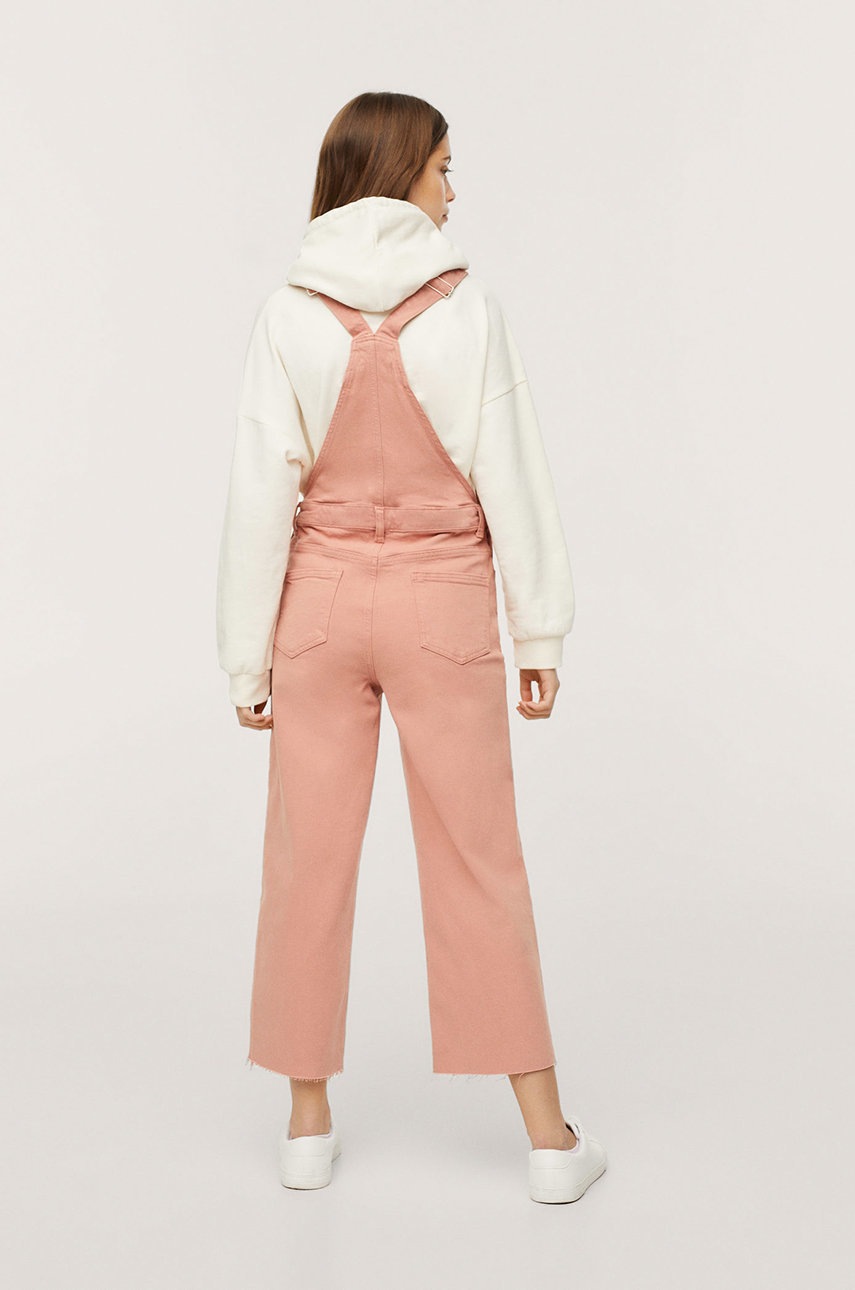 

Дитячий комбінезон Mango Kids колір рожевий