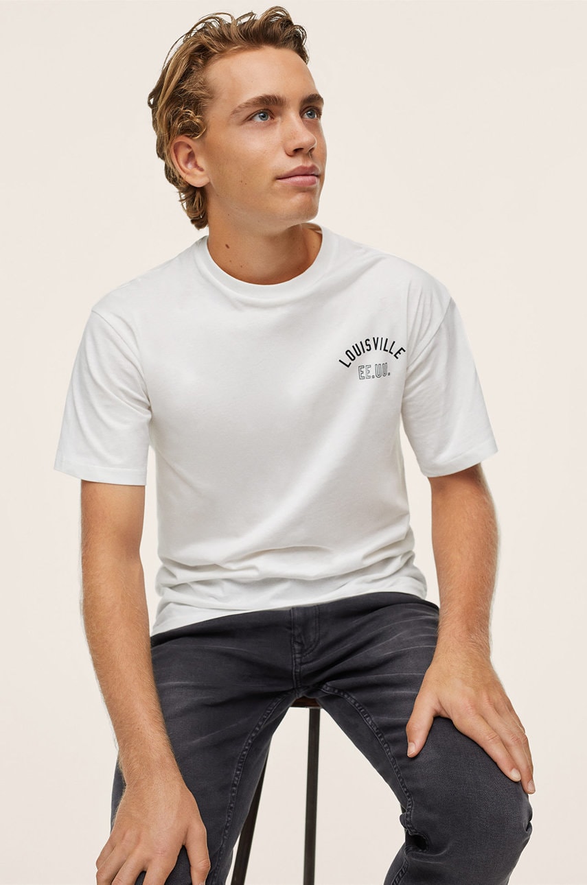 Mango Kids - tricou de bumbac pentru copii thomas