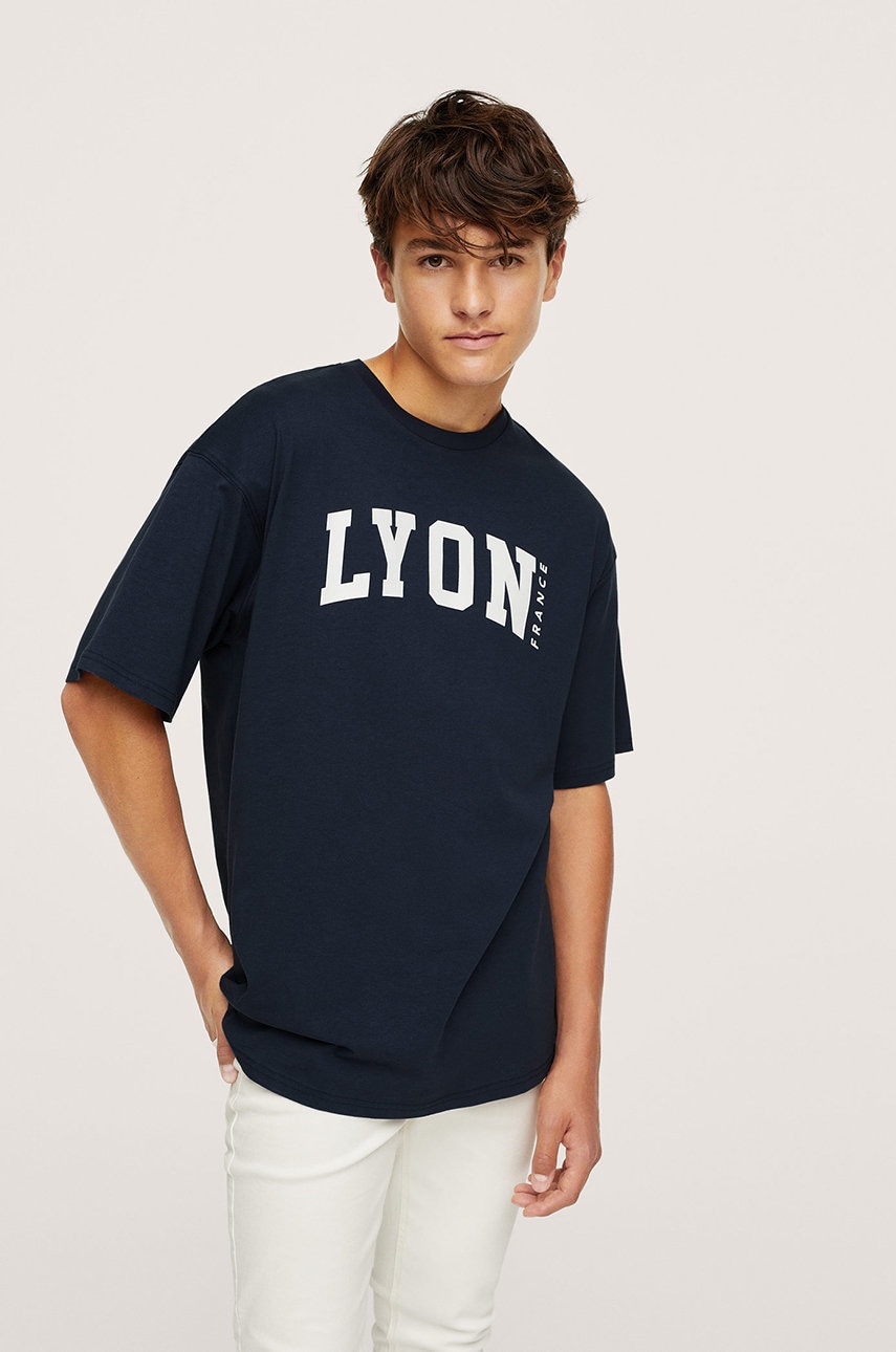 Mango Kids - tricou de bumbac pentru copii state