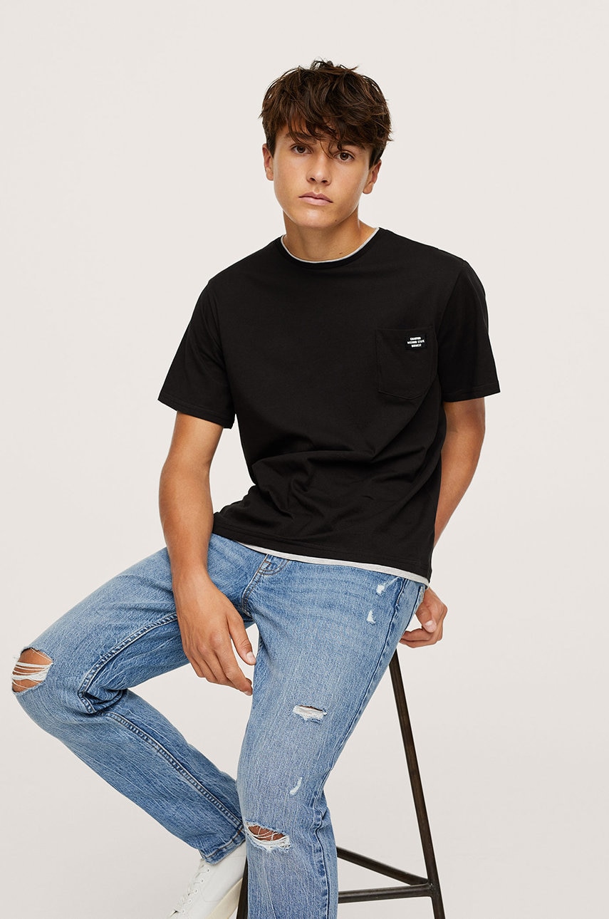 Mango Kids - tricou de bumbac pentru copii james