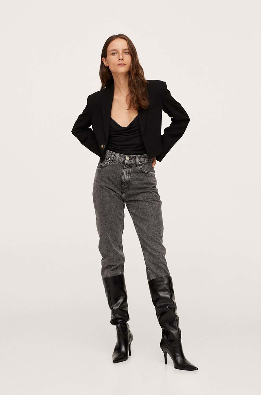 

Топ Mango Luxury цвет чёрный