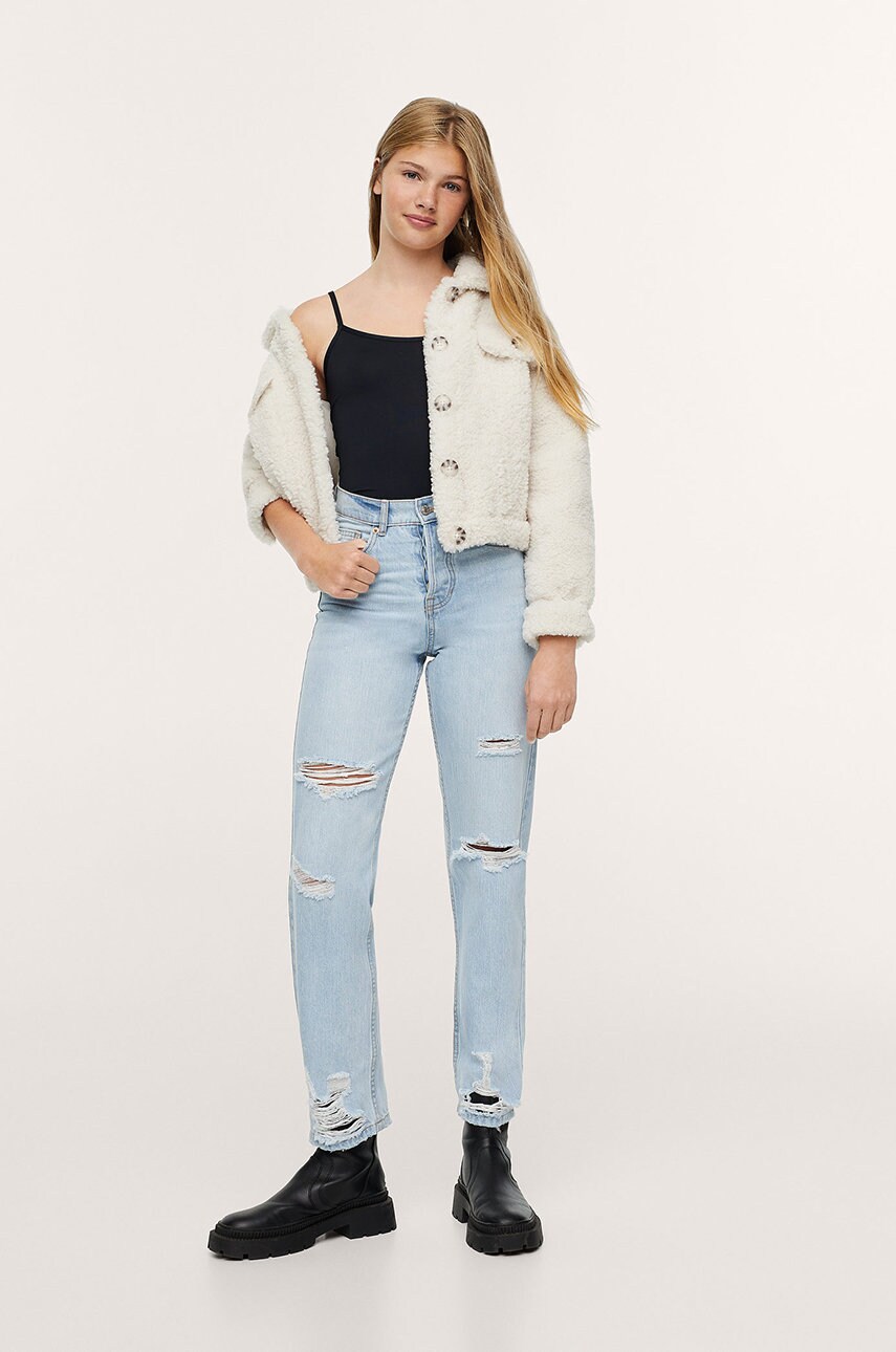 Mango kids top copii culoarea negru