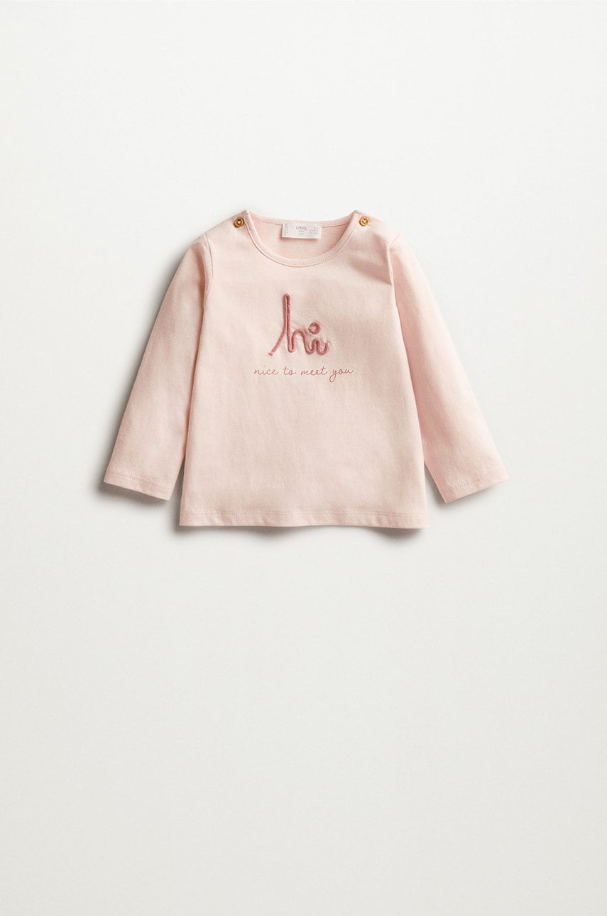 Mango Kids - longsleeve din bumbac pentru copii hi