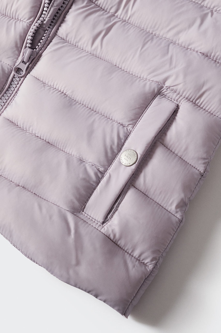 

Детская безрукавка Mango Kids Lightv3 цвет фиолетовый
