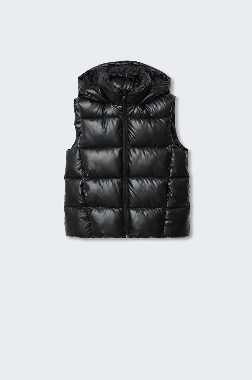 

Дитяча безрукавка Mango Kids Shiny колір чорний