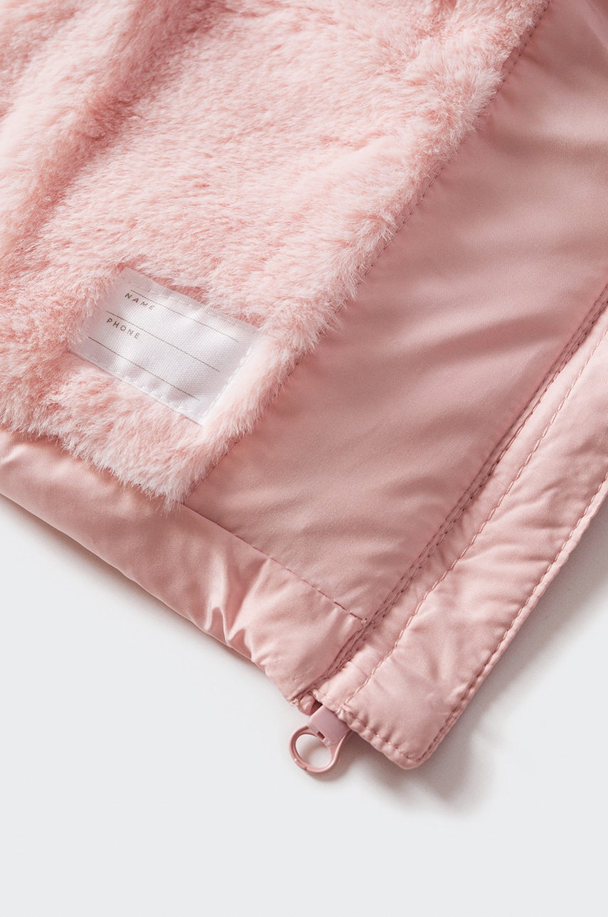 

Дитяча безрукавка Mango Kids Lighty колір рожевий