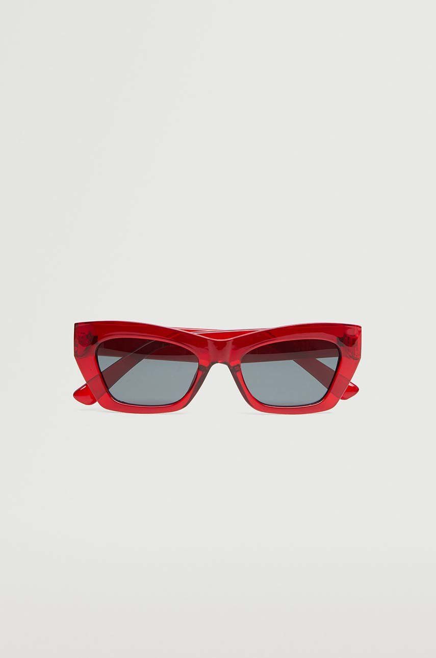 Mango okulary przeciwsłoneczne Alex damskie kolor czerwony
