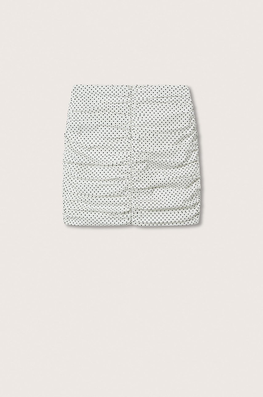 

Юбка Mango Capri цвет белый mini карандаш