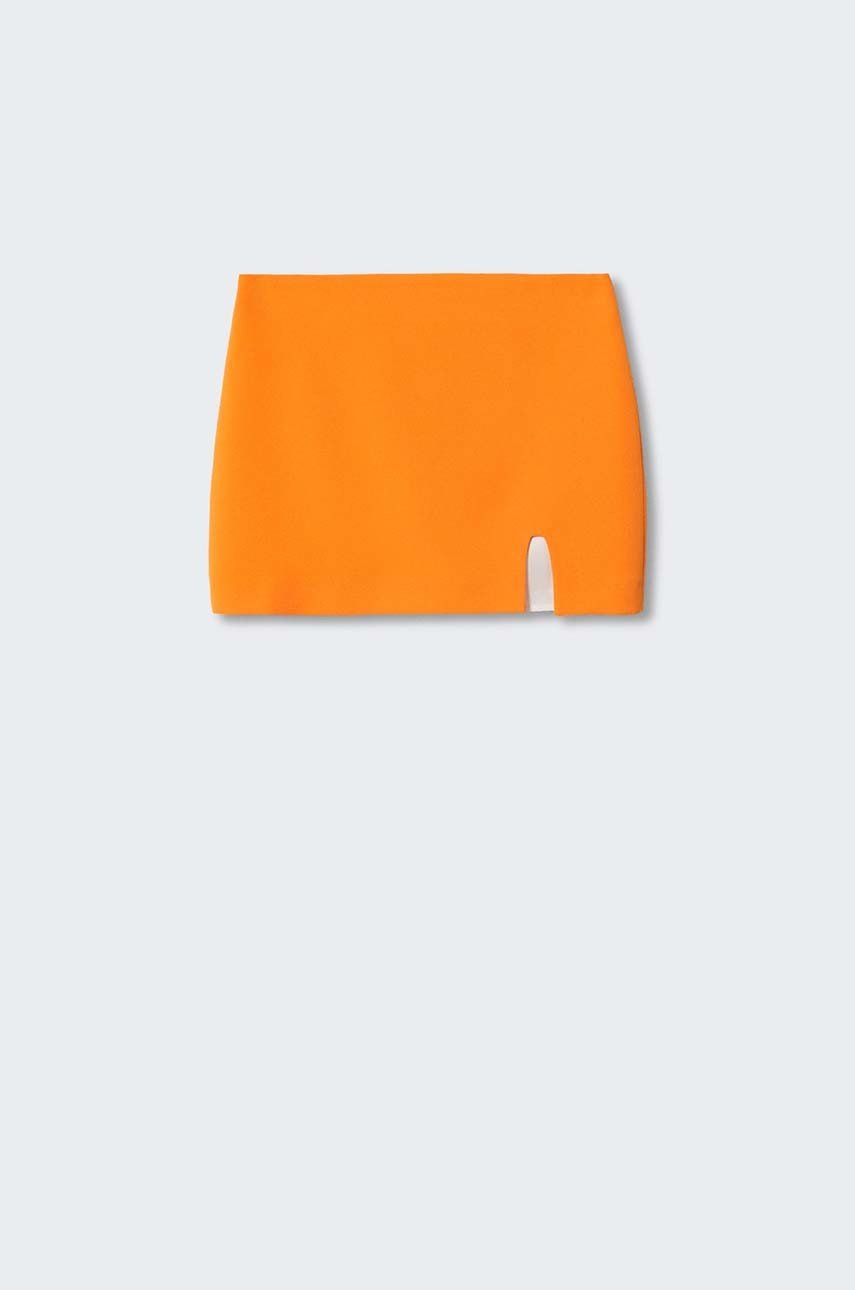 

Юбка Mango Mela цвет оранжевый mini прямая