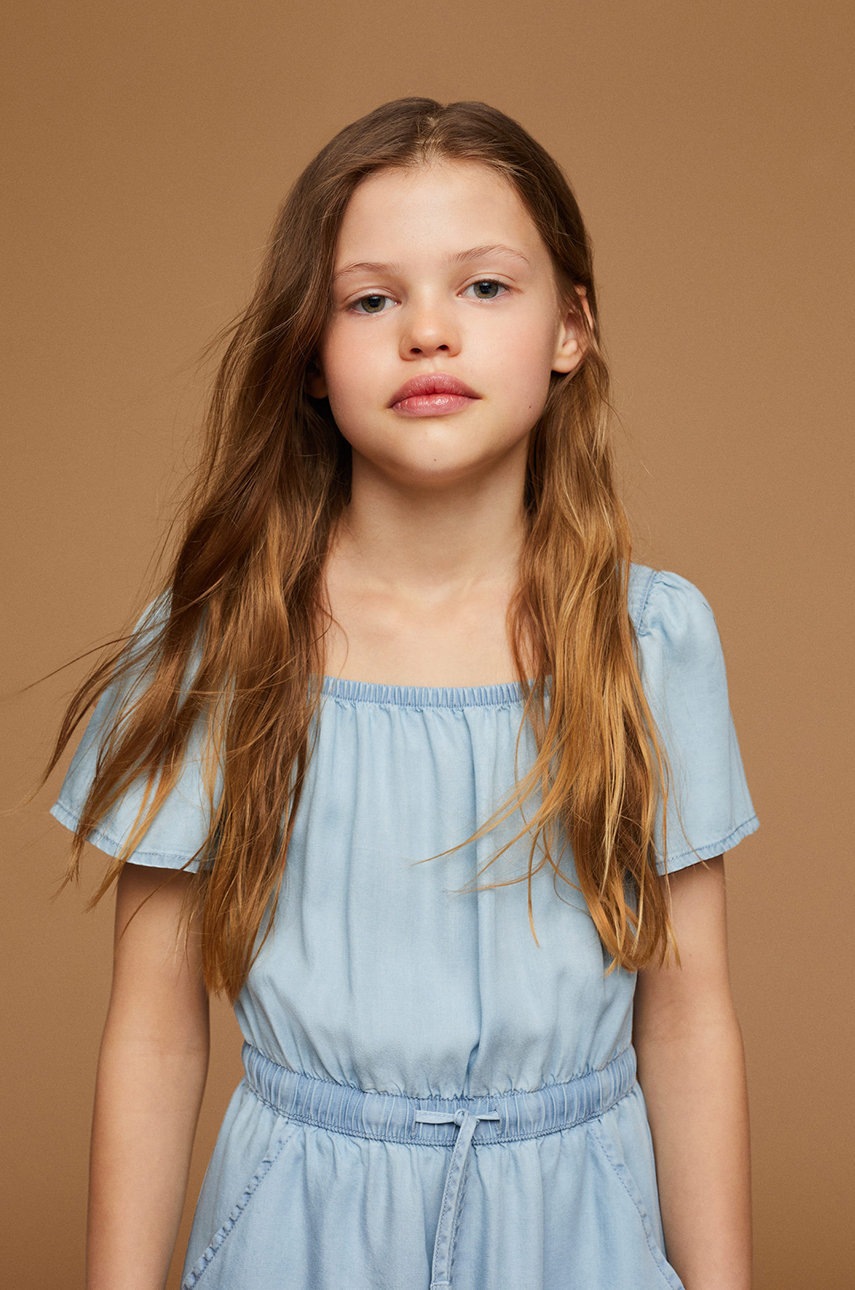 

Дитячий комбінезон Mango Kids Voramar колір фіолетовий