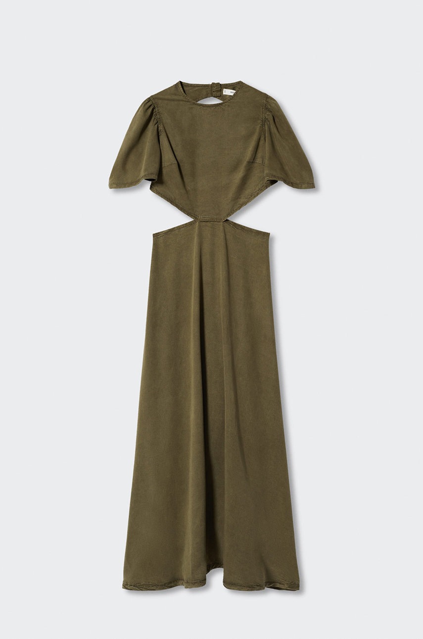 

Сукня Mango Harper колір коричневий maxi розкльошена